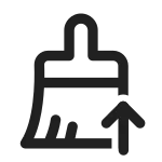 Paint Brush Arrow Up SVG Icon